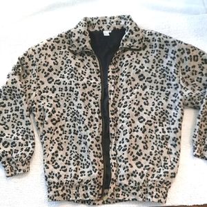 COACO 100% Silk Vintage Jacket Animal Print